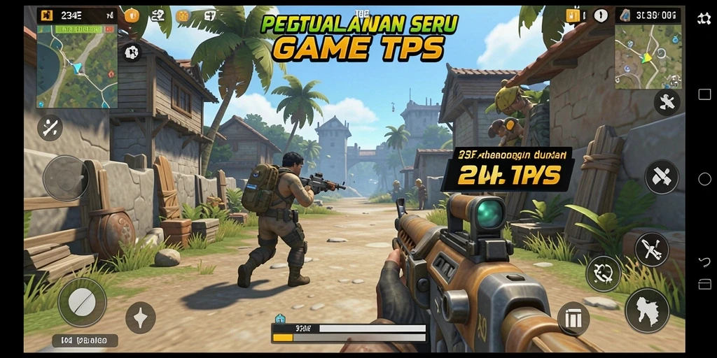 Tampilan seru gameplay TPS di 234E.