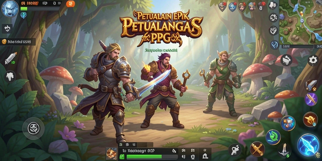Tampilan gameplay menakjubkan dari 55RP yang menunjukkan pertarungan epik.