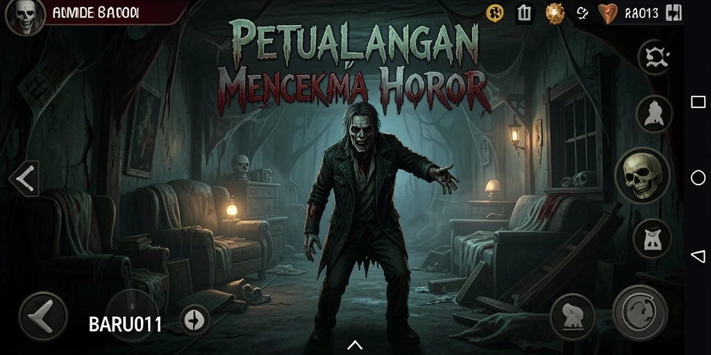 Tampilan gameplay mencekam dari BARU01 yang penuh ketegangan.