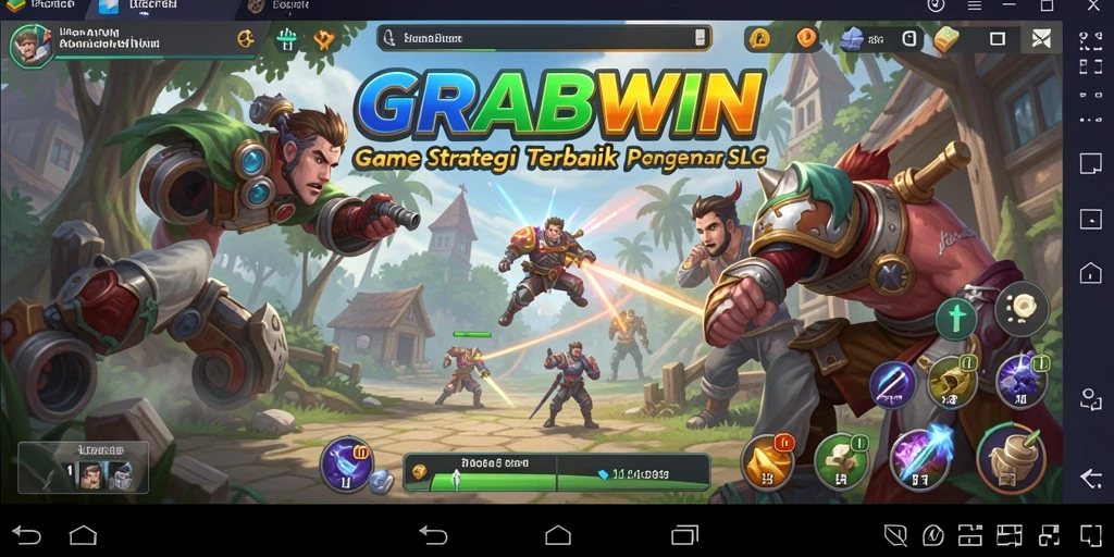 Tampilan gameplay yang mendebarkan dalam GRABWIN.