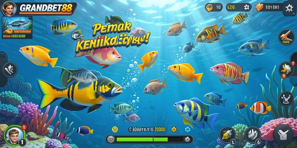 Screenshot gameplay Tembak Ikan yang mendebarkan di GRANDBET88.