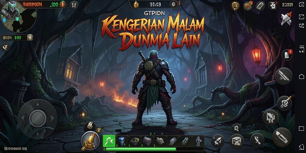 Gameplay menakutkan di lingkungan yang gelap dan misterius.