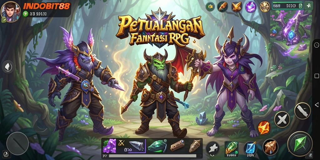 Tangkapan layar gameplay <strong>INDOBIT88</strong> menunjukkan karakter beraksi dalam pertempuran epik.