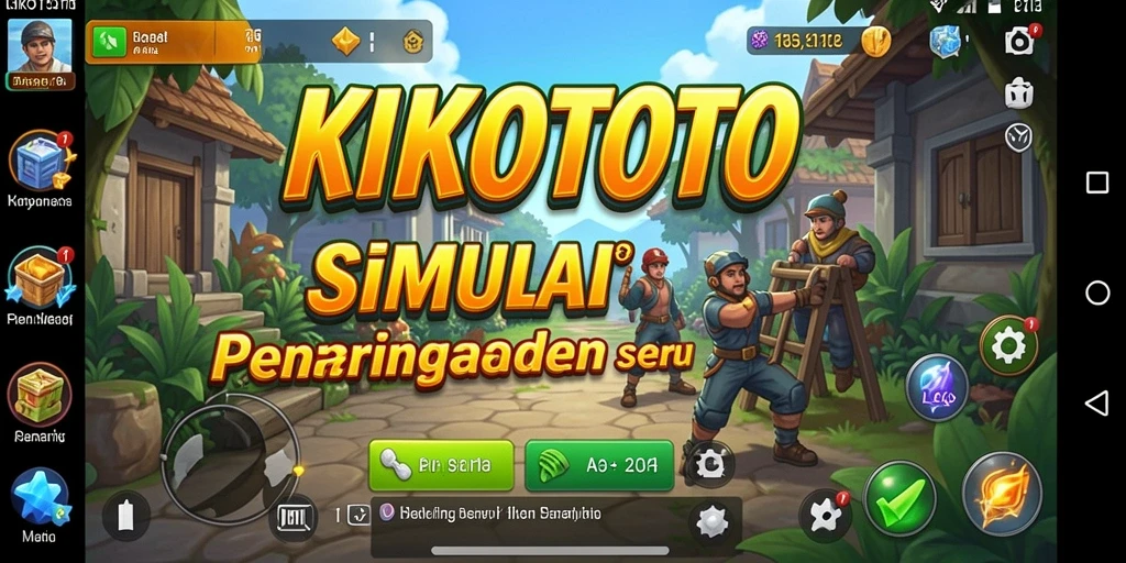 Tampilan gameplay KIKOTOTO yang menarik dengan grafis yang mencolok.