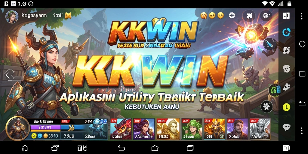 Tampilan utama aplikasi KKWIN dengan fitur Utility yang menarik.