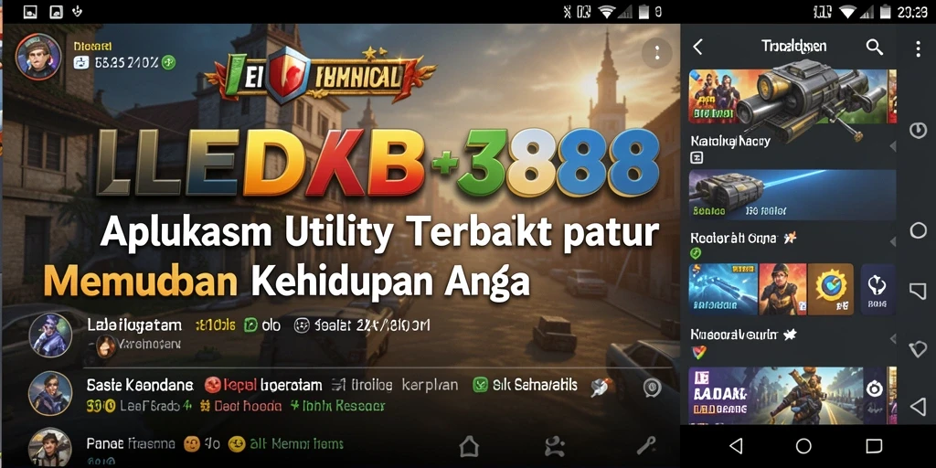 Tampilan antarmuka LEDAK388 yang menarik dan intuitif.