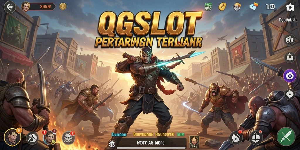 Tampilan seru dalam gameplay Battle Royale QQSLOT.