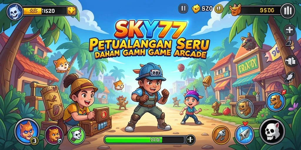 Tampilan gameplay seru dari SKY77 dalam genre Arcade.