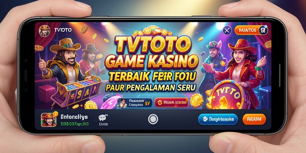 Screenshot utama TVTOTO menampilkan gameplay Kasino yang seru.