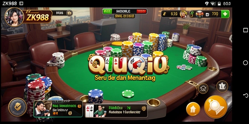 Gameplay QiuQiu yang seru dan menantang di ZK988.